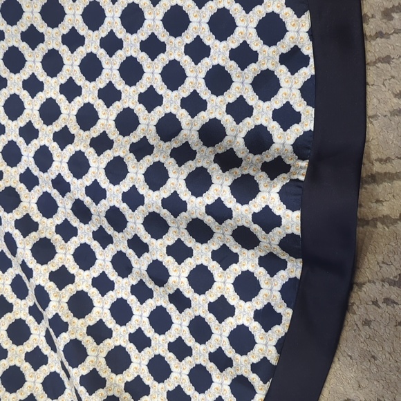 Ted Baker Blushing Rose Geo Dress with added blue panel to hem - Picture 10 of 16